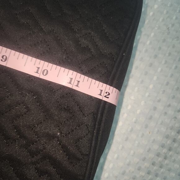 NISHEL EUC BLACK QUILTED TRAVEL JEWELRY COSMETICS  ORGANIZER BAG 4 SECTS - Picture 11 of 12